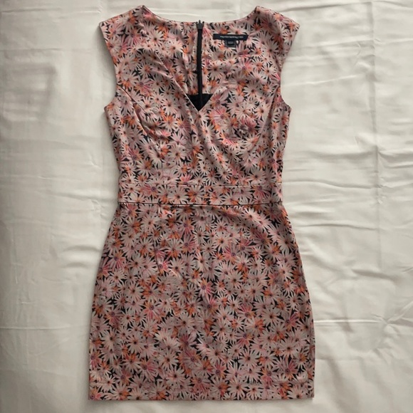 French connection floral dress Sz 2 - Picture 4 of 7